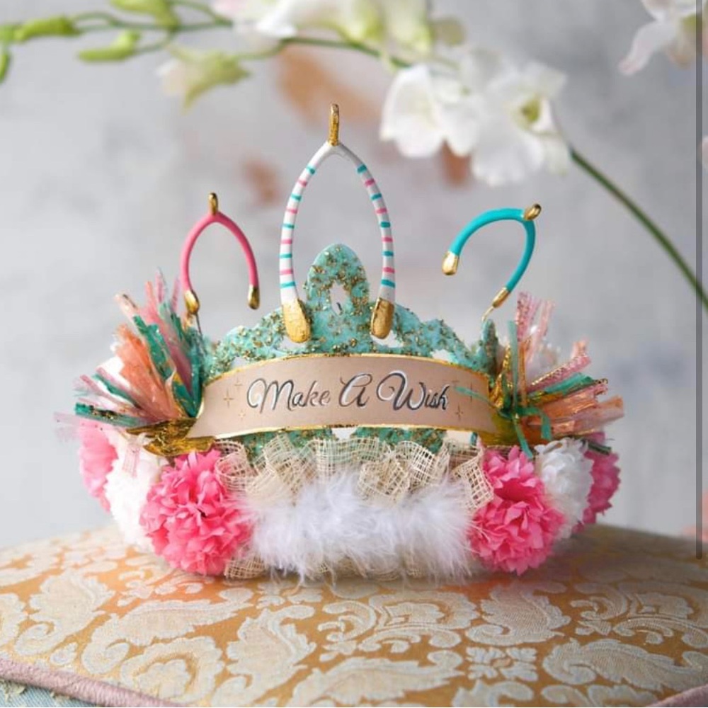 Glitterville Anthropologie Make A Wish Tiara NWT